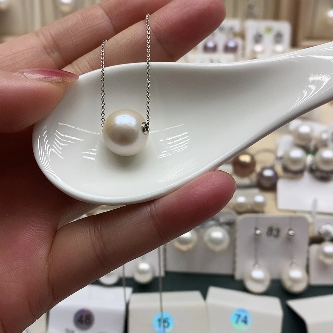 淡水珍珠颈饰银S925镶嵌