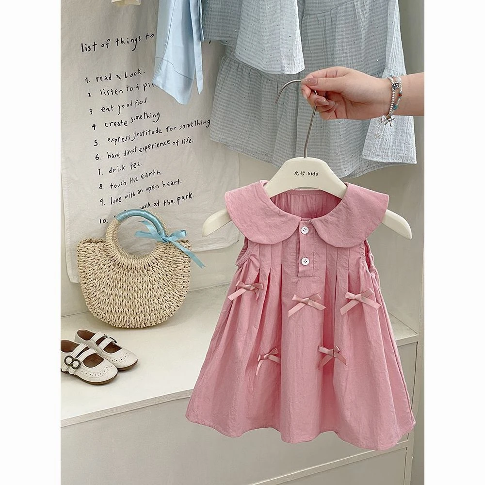 YeeHoO英氏【断码】泡泡袖宝婴儿夏季2025新款韩版碎花洋气儿童小童