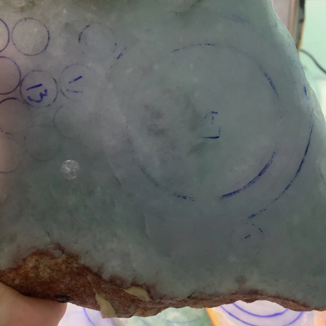 M***吕定制翡翠未镶嵌翡翠手镯