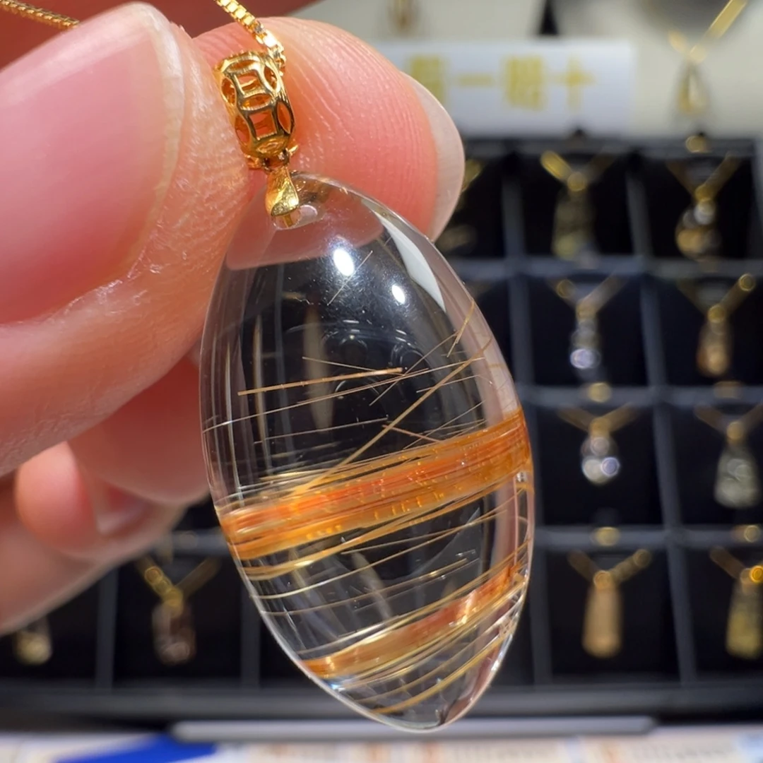 颈饰水晶18K金镶嵌