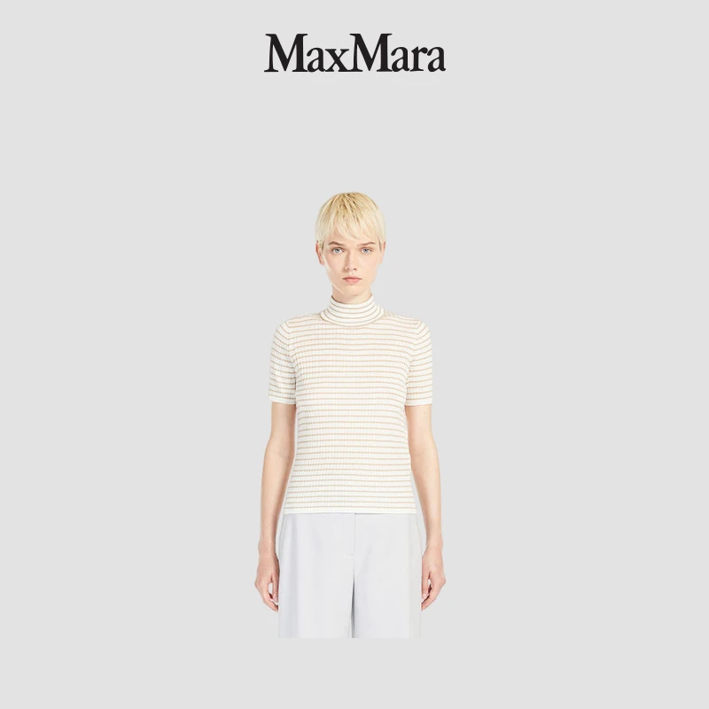 MaxMara 2025早春新品女装紧身高领毛衣6361065106