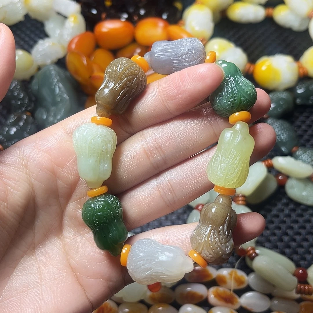 和田玉未镶嵌手链