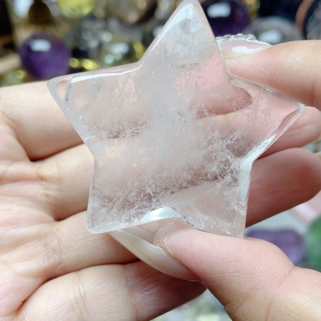 水晶珠宝半成品未镶嵌白水晶星星