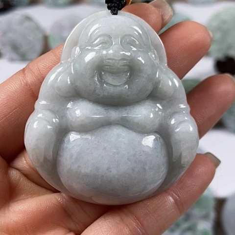 翡翠颈饰未镶嵌大佛福利