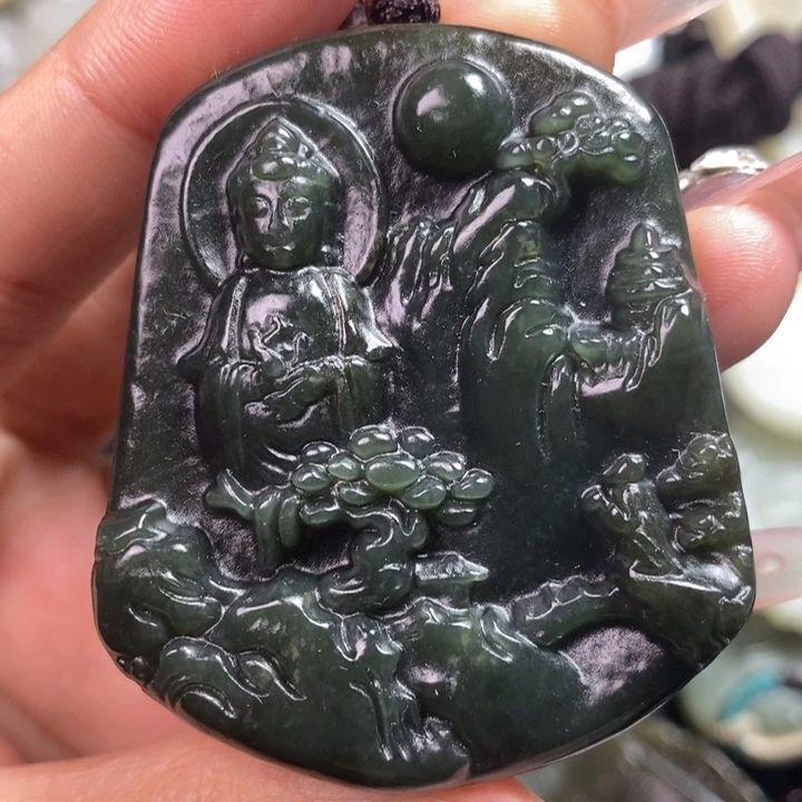 和田玉未镶嵌颈饰