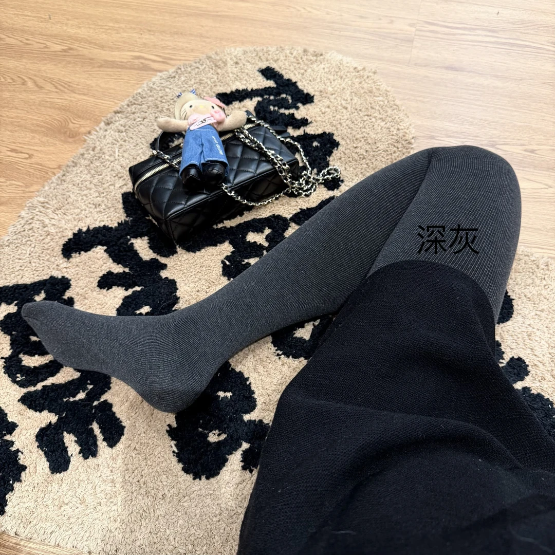 【2条装】-《格雷系高级灰穿搭》-百搭保暖加绒连裤袜