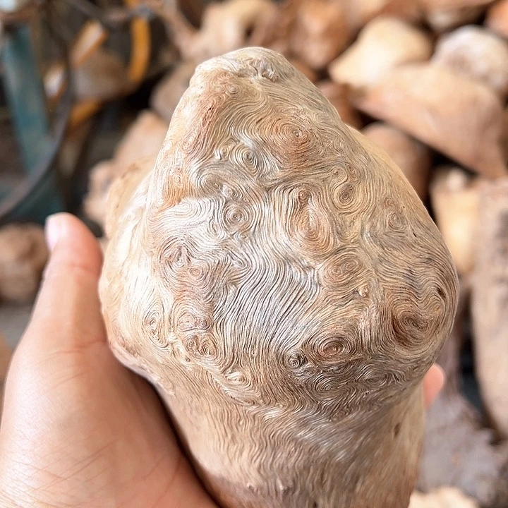 荔枝木路*荔枝木毛料加工随型香炉