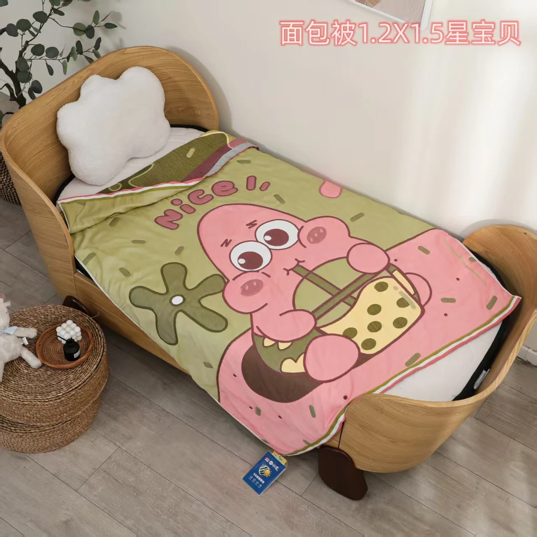 星宝贝 1.2*1.5面包被可爱舒适亲肤柔软卡通午睡毯