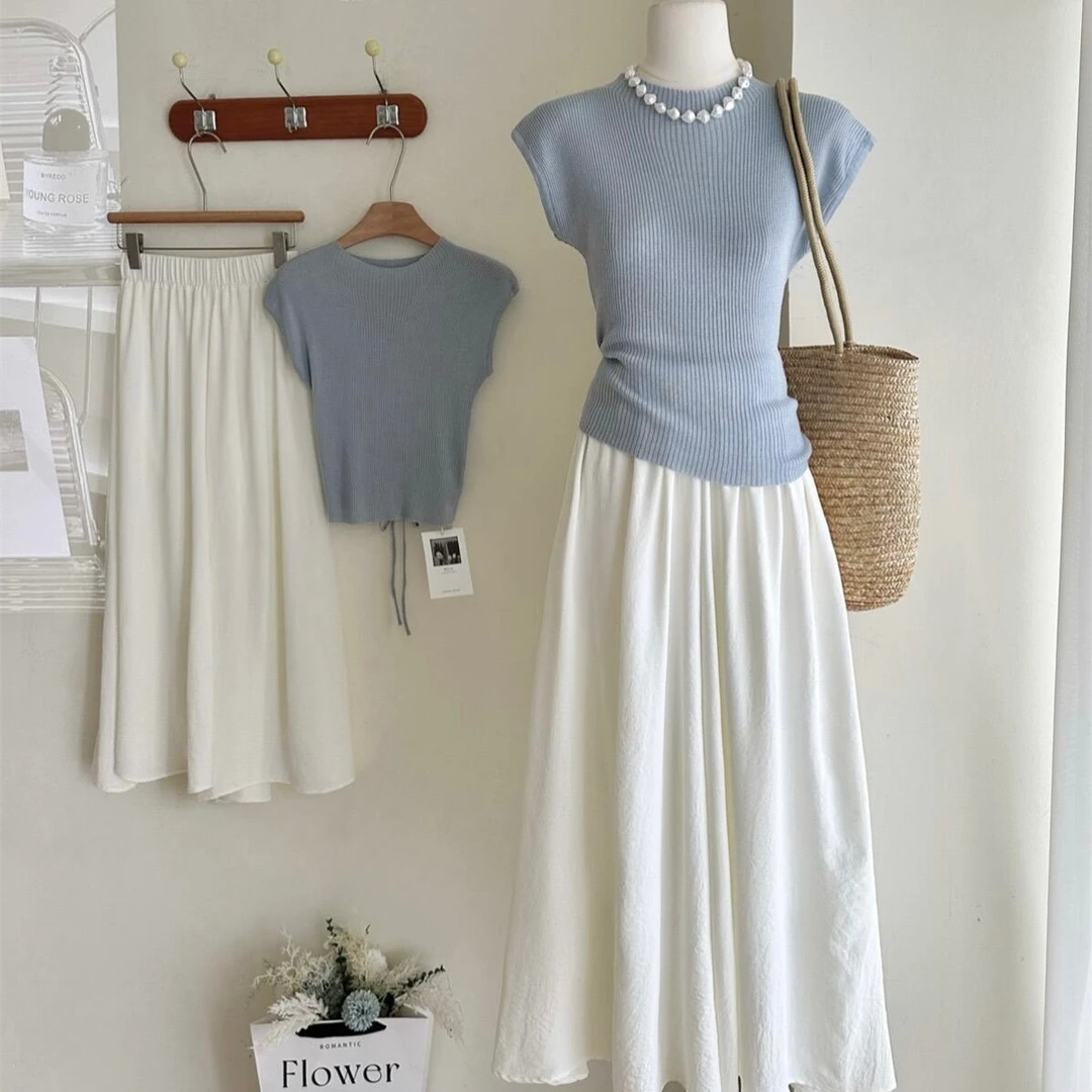 『1011-1020』 阿梨梨衣橱针织衬衫阔腿裤上衣裤子