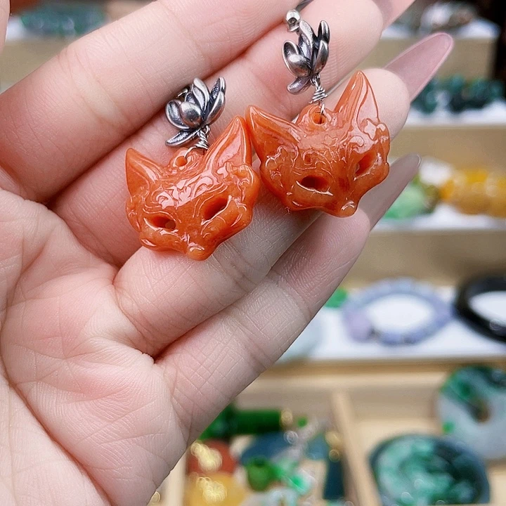 翡翠未镶嵌手链耳坠