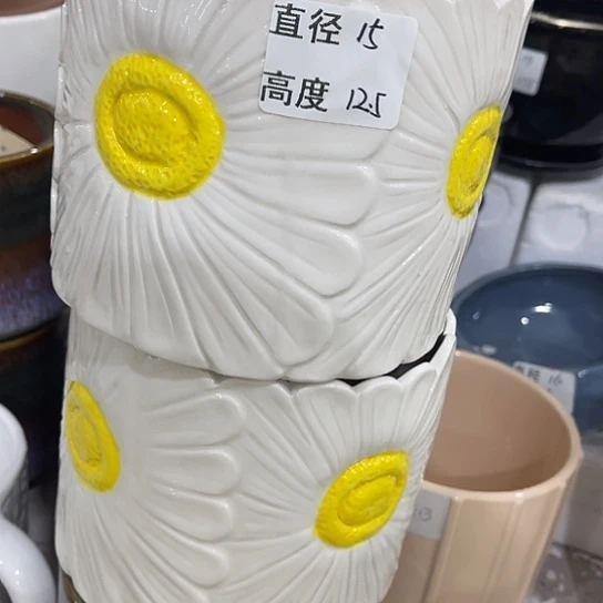 多肉绿植陶瓷花盆9.9包邮，有孔