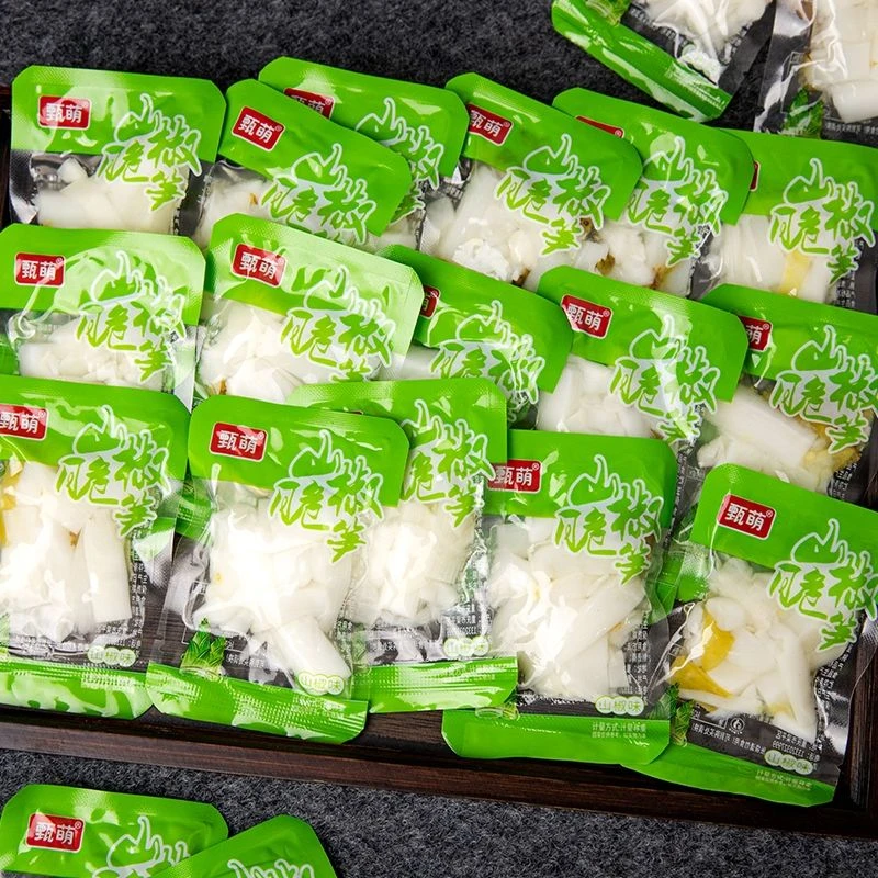 甄萌鲜泡椒脆笋即食笋片解馋追剧小零食酸辣笋子