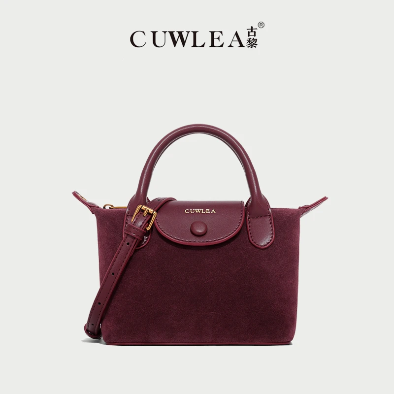 【CUWLEA/古黎】2024年新款饺子包单肩斜挎包GL-6275