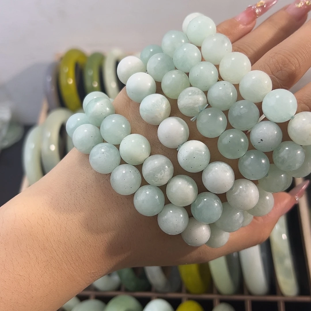 蛇纹石玉未镶嵌手镯随机发一条默认瑕疵