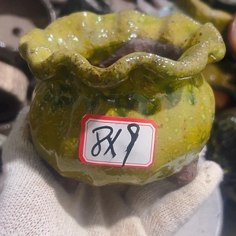 粗陶花盆手工花盆