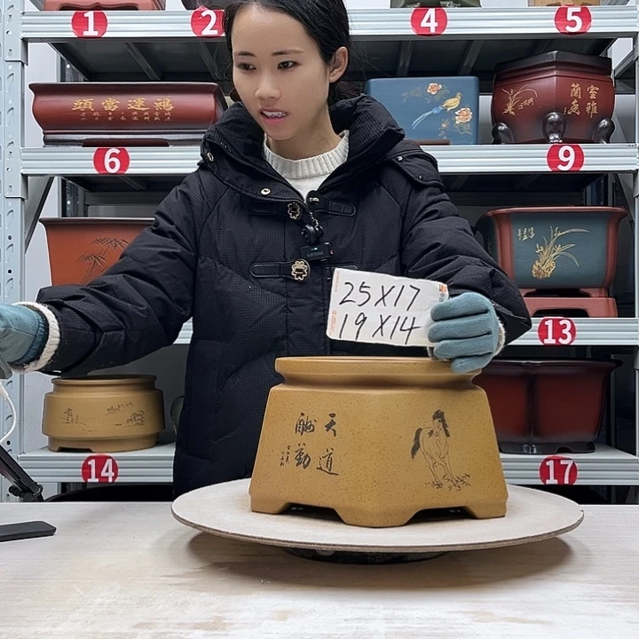 紫砂花盆紫砂花盆