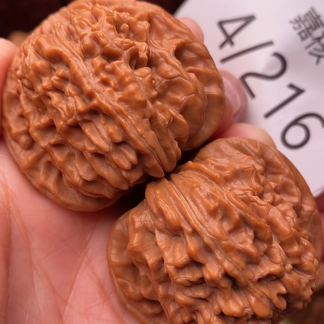 奋***底文玩核桃把件43汉高楼