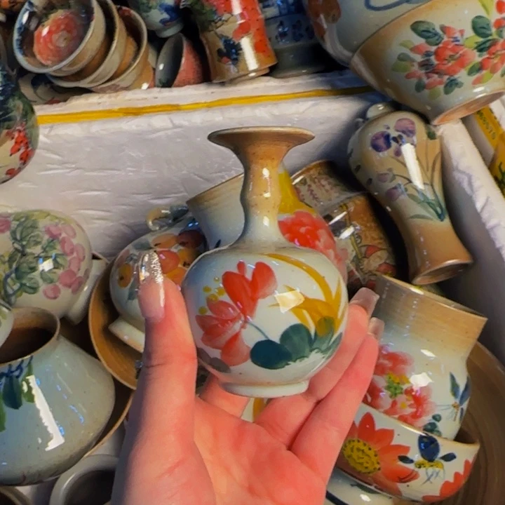 瓷片景德镇陶瓷手工手绘福利