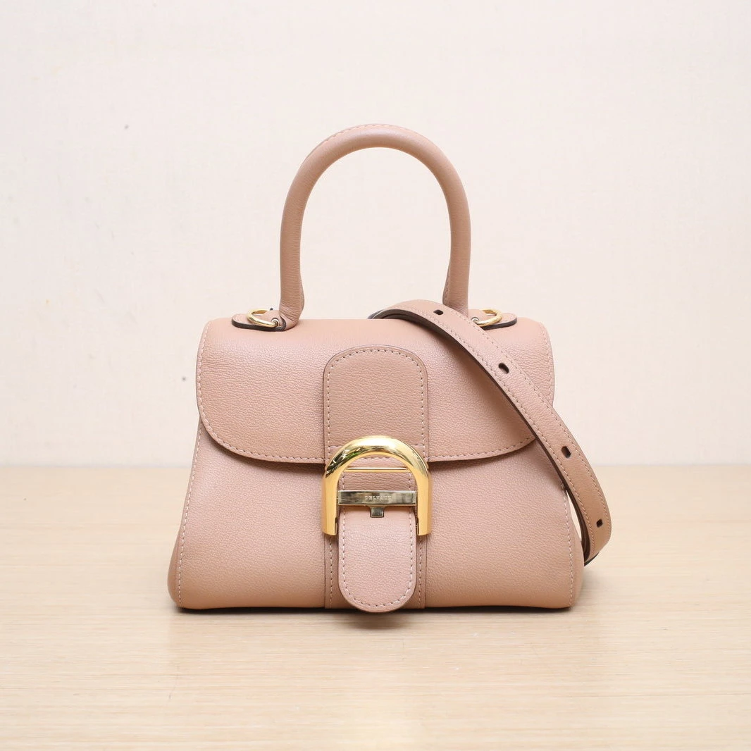 95新 Delvaux/德尔沃 【活动黑黑】Brillant Mini 20 奶茶色