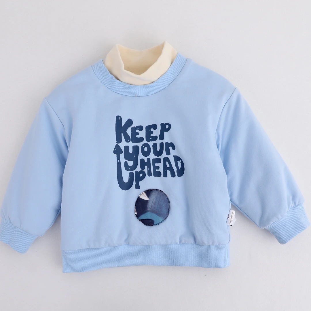 针织夹棉T恤41125