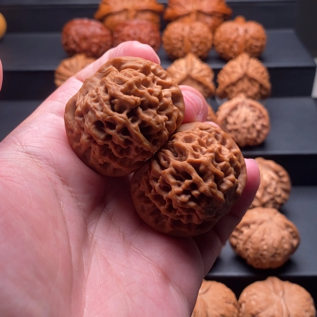 把件文玩核桃41尺全品秦闷狮子头