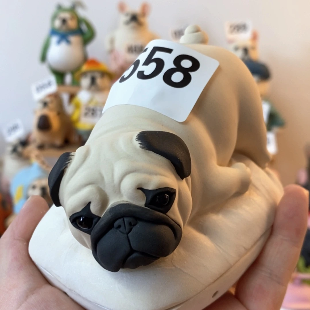 【闪购商品】陶瓷法斗摆件水杯微558