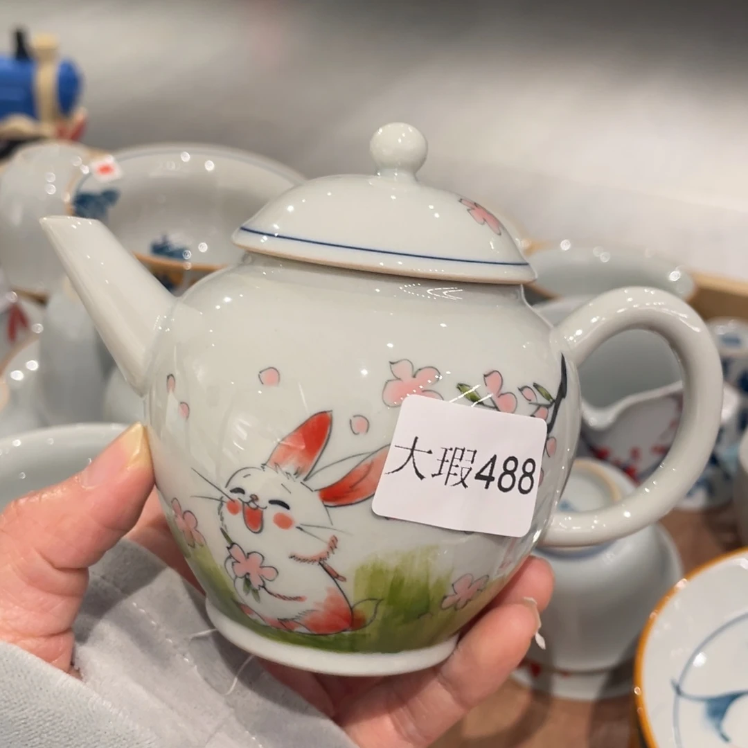 微瑕釉下彩纯手绘