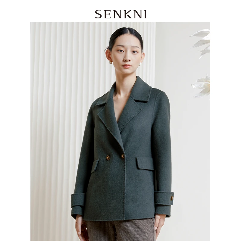 圣可尼高级感短款大衣S104101LG
