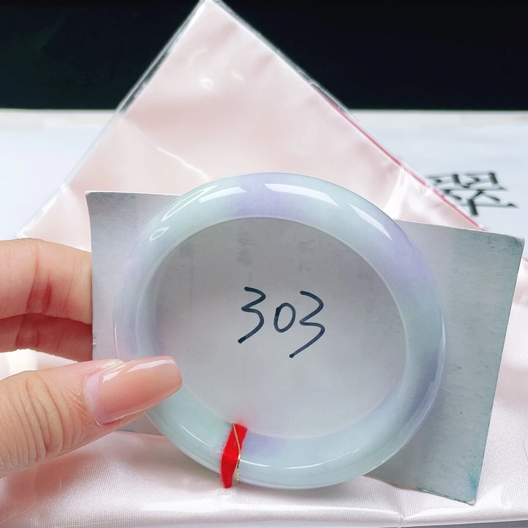 翡翠未镶嵌手镯55正圈