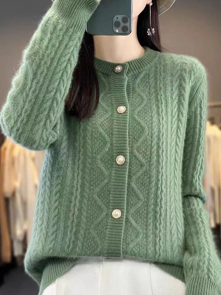 【运费补贴】长袖时尚女慵懒风针织衫加厚针织衫外搭百搭062