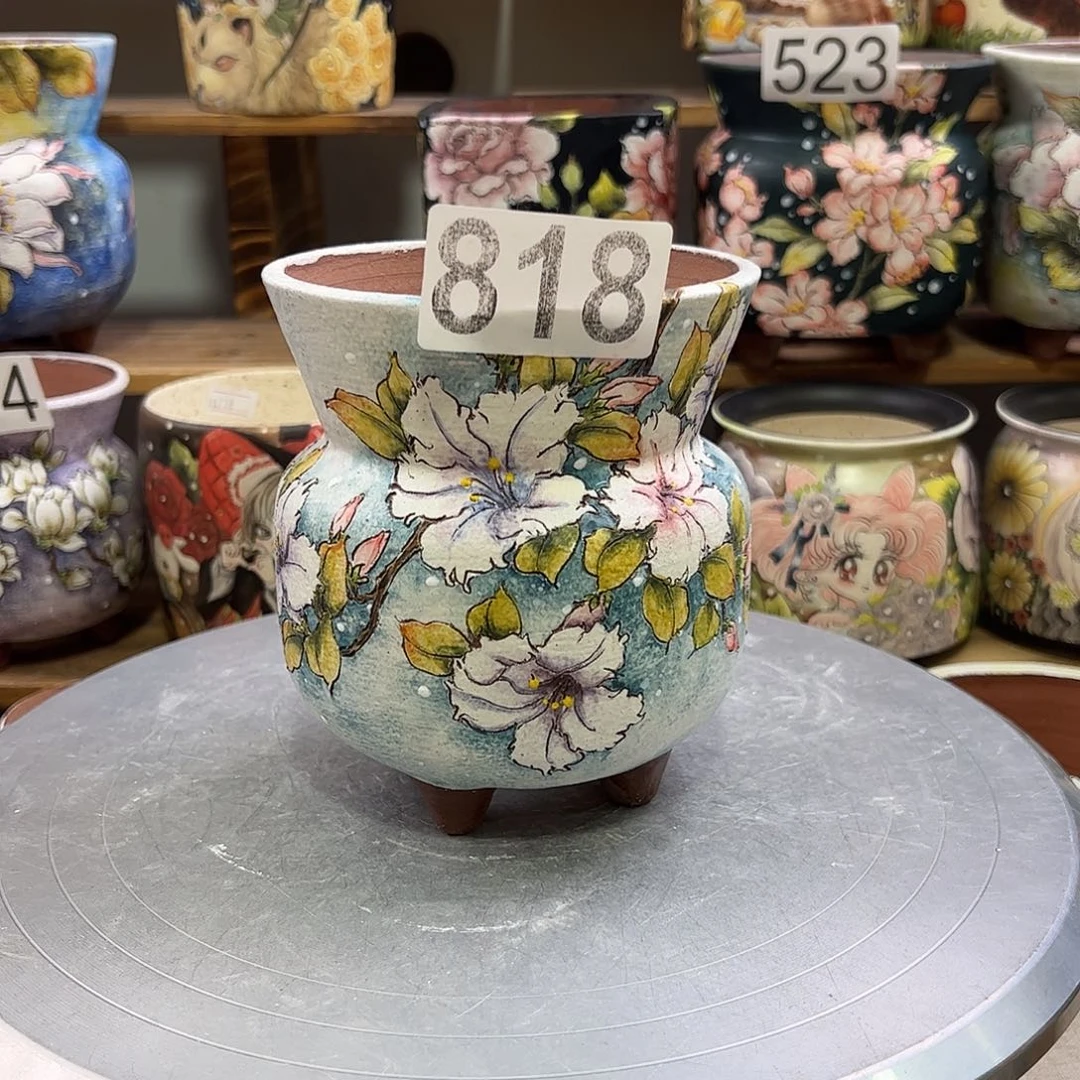 景德镇炫彩手绘口11高13