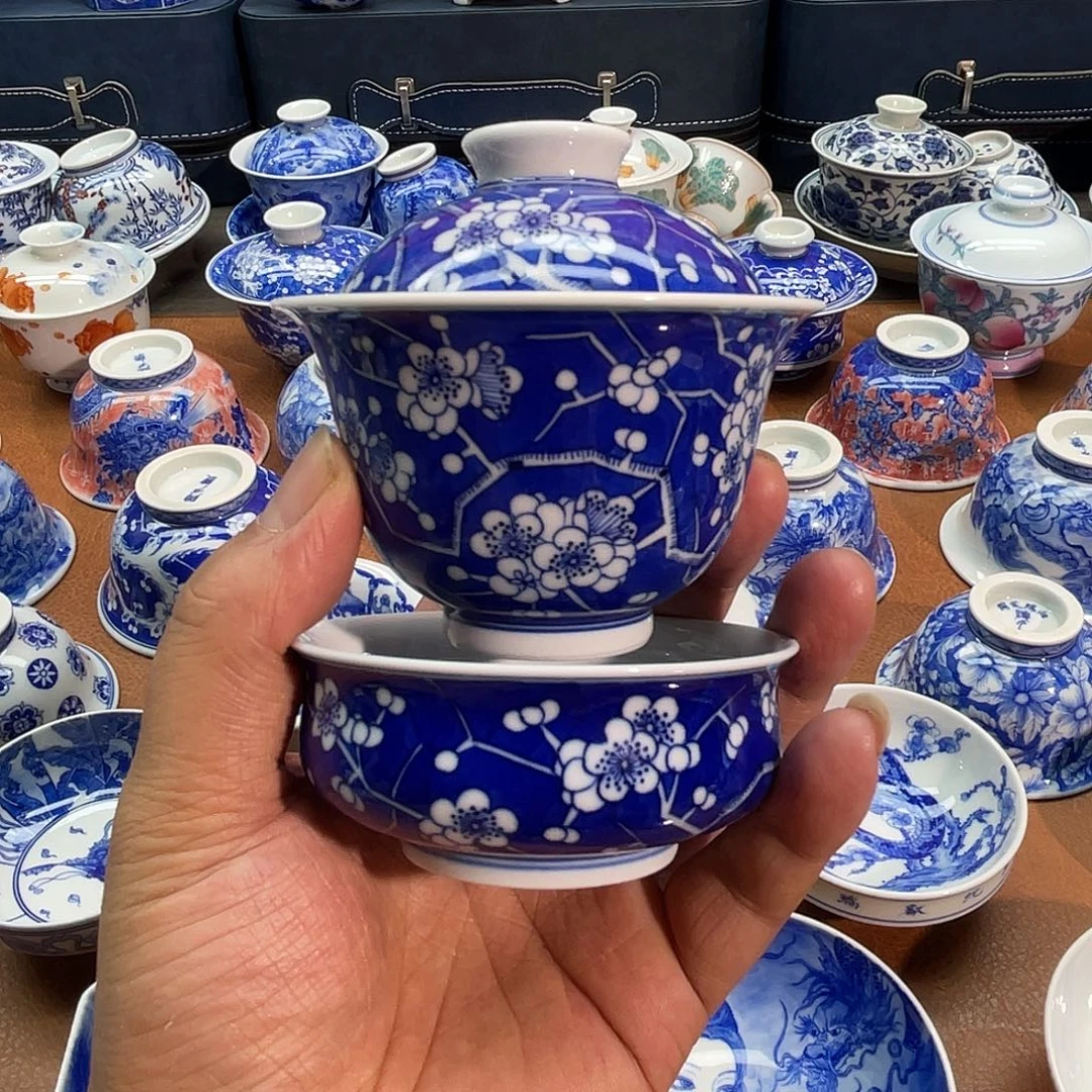 手绘 冰梅套组2件