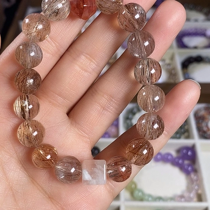 水晶手链未镶嵌天然水晶手串