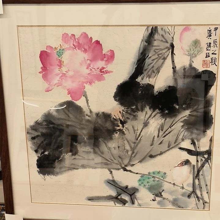 国画2.2平尺带框发作品