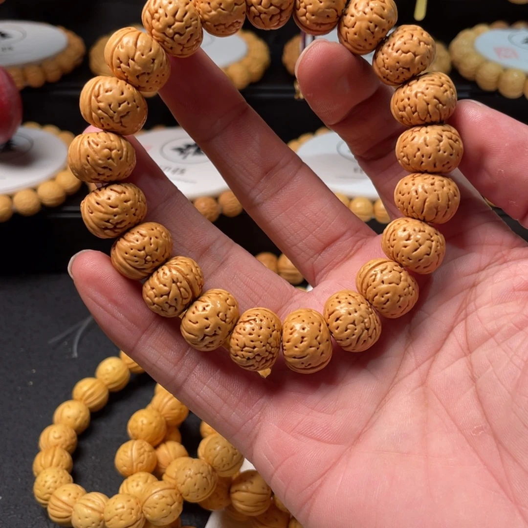 韩****手串桃核纽扣手串4#