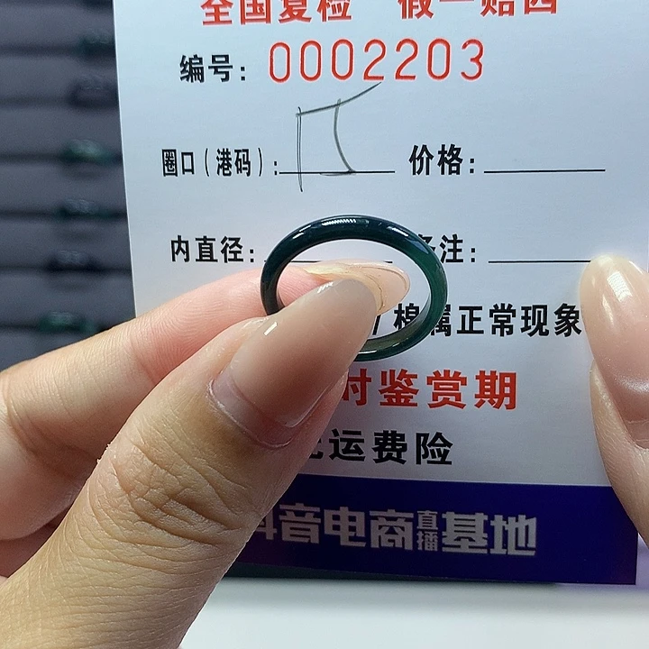 翡翠戒指未镶嵌     2503