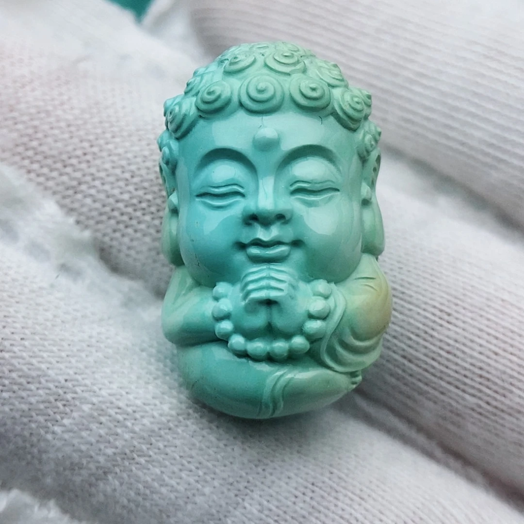 绿松石未镶嵌颈饰