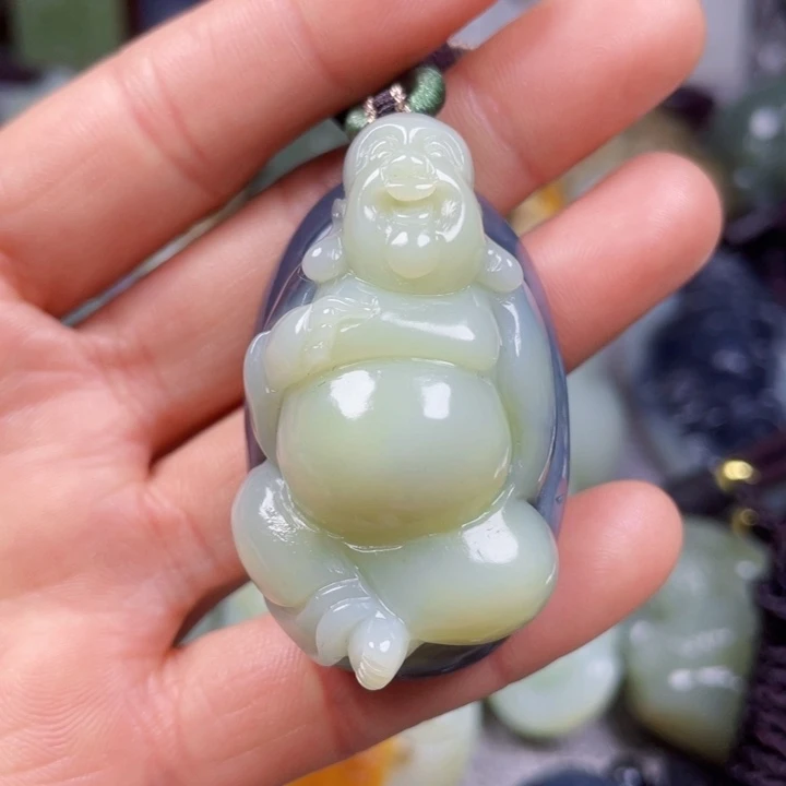 和田玉未镶嵌挂件