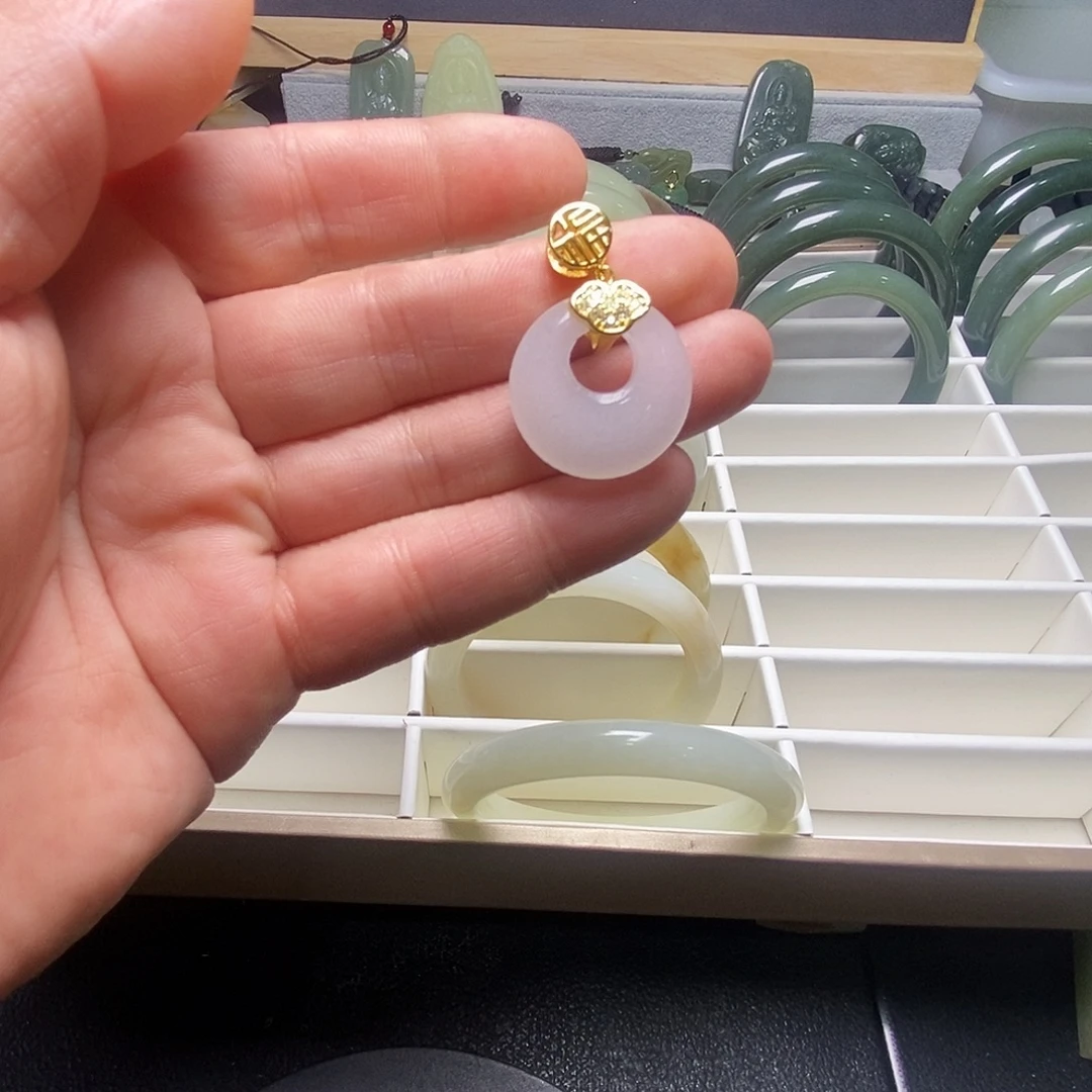 手链未镶嵌和田玉（糖玉）
