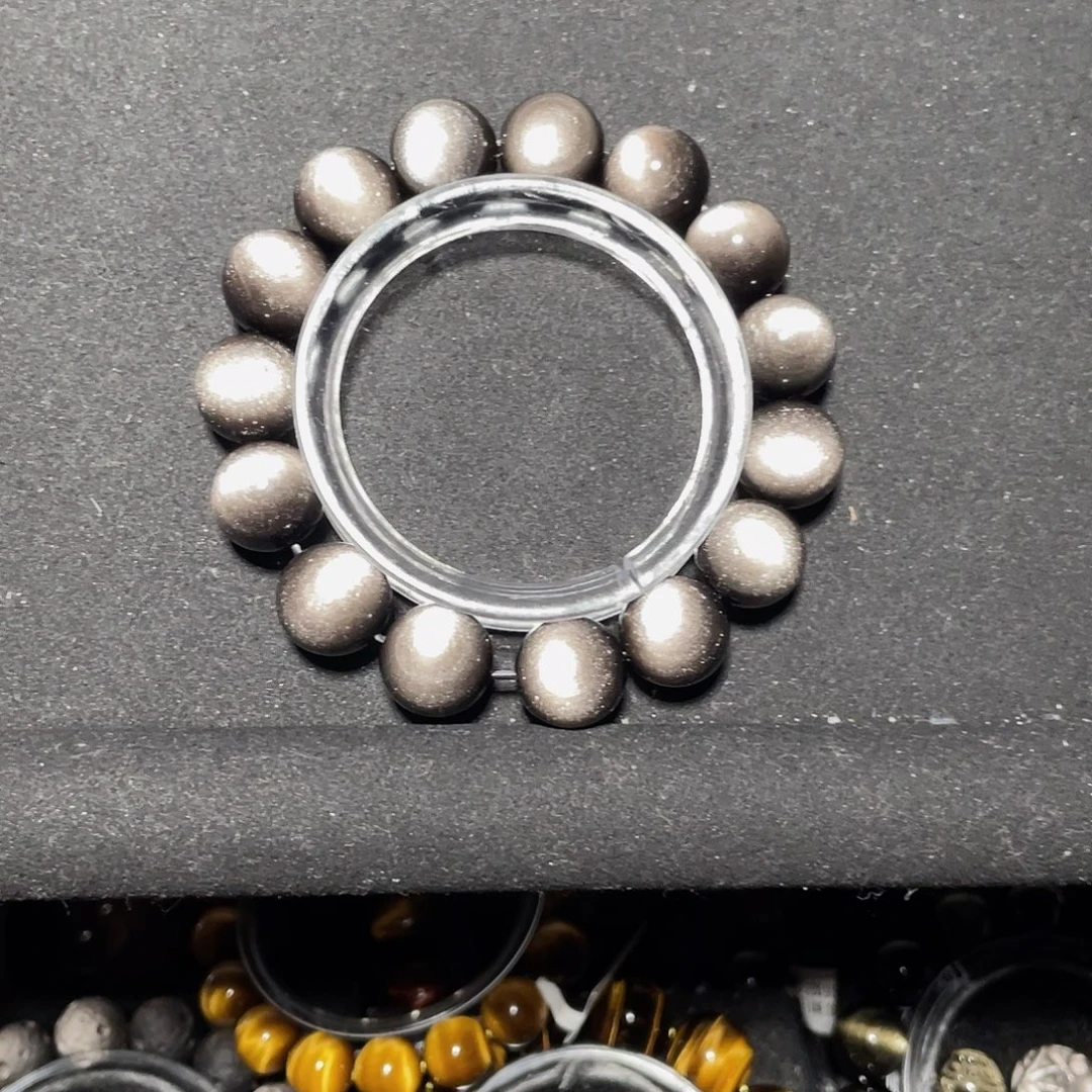 Y***M黑曜岩未镶嵌手链