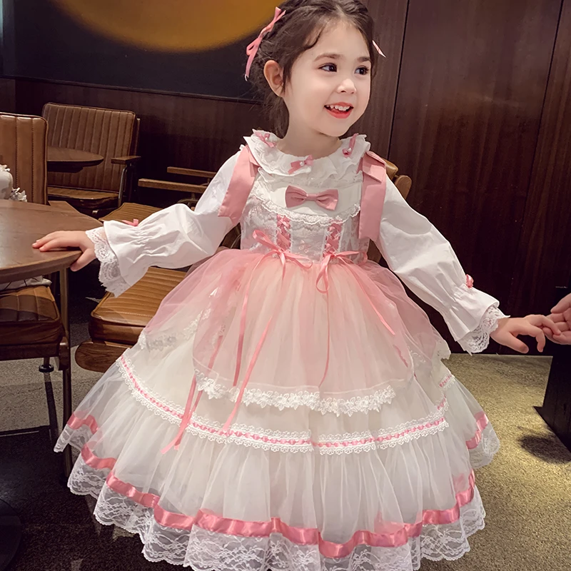 【年中浮力】米米哈罗时髦法式衬衫吊带裙公主裙洛丽塔连衣裙C25054