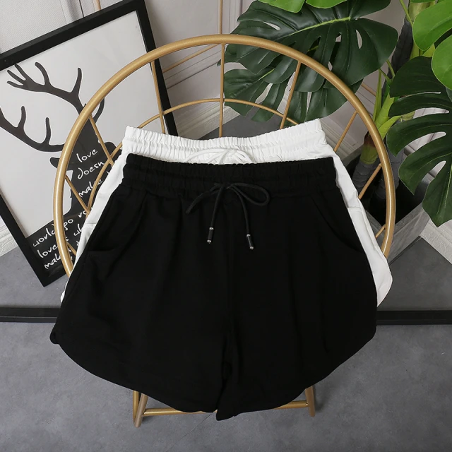 韩版棉运动短裤女夏2025年新款宽松薄款外穿家居休闲裤跑步热裤新