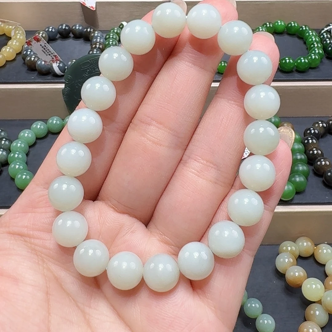 和田玉未镶嵌手链俄 10