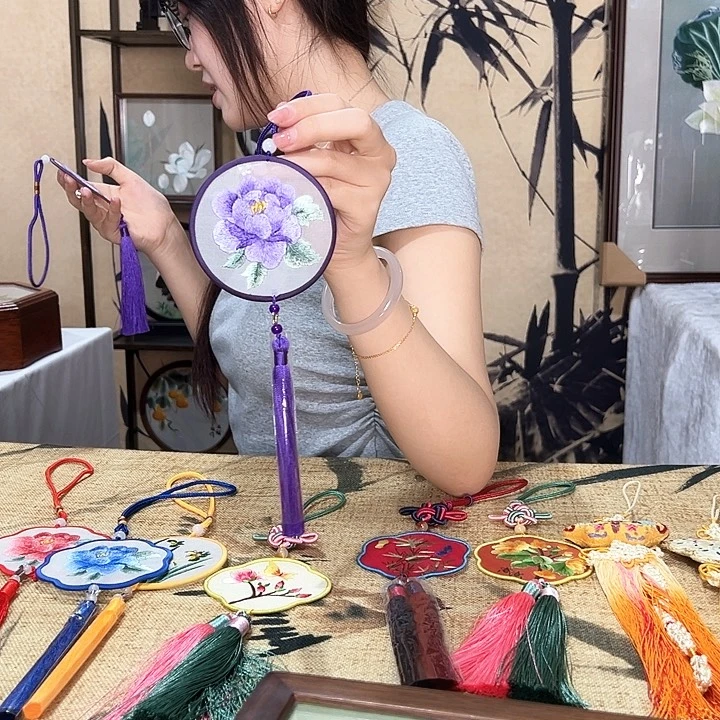 织绣苏绣挂件手工