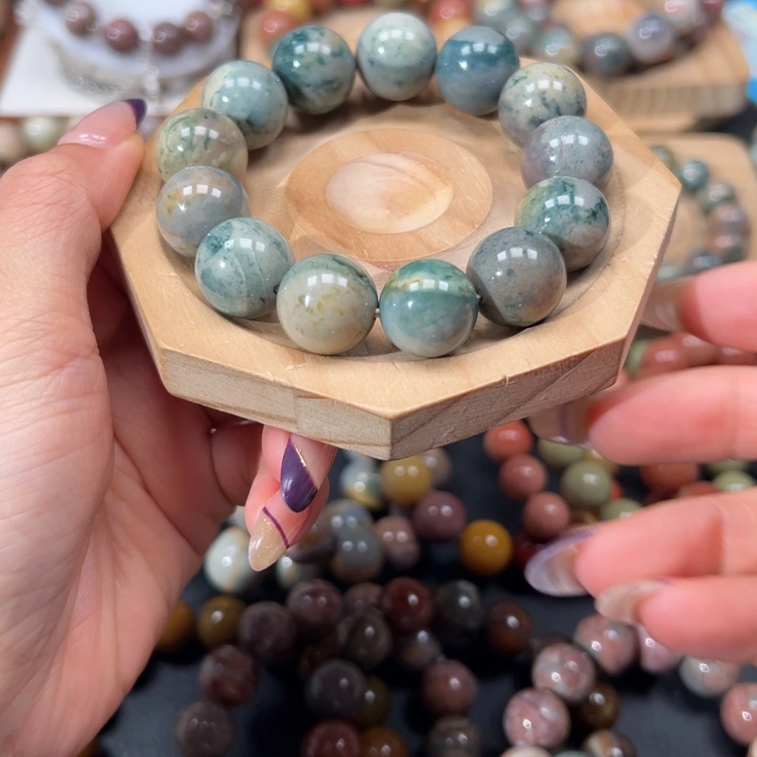 花***7石英质玉未镶嵌手链116