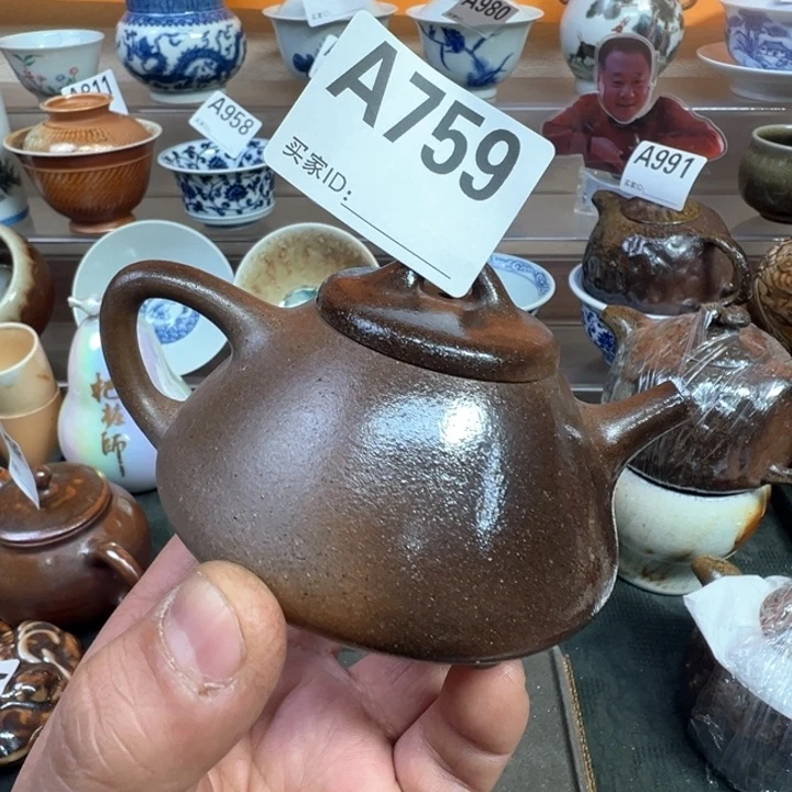 摆件759景德镇手工柴烧壶