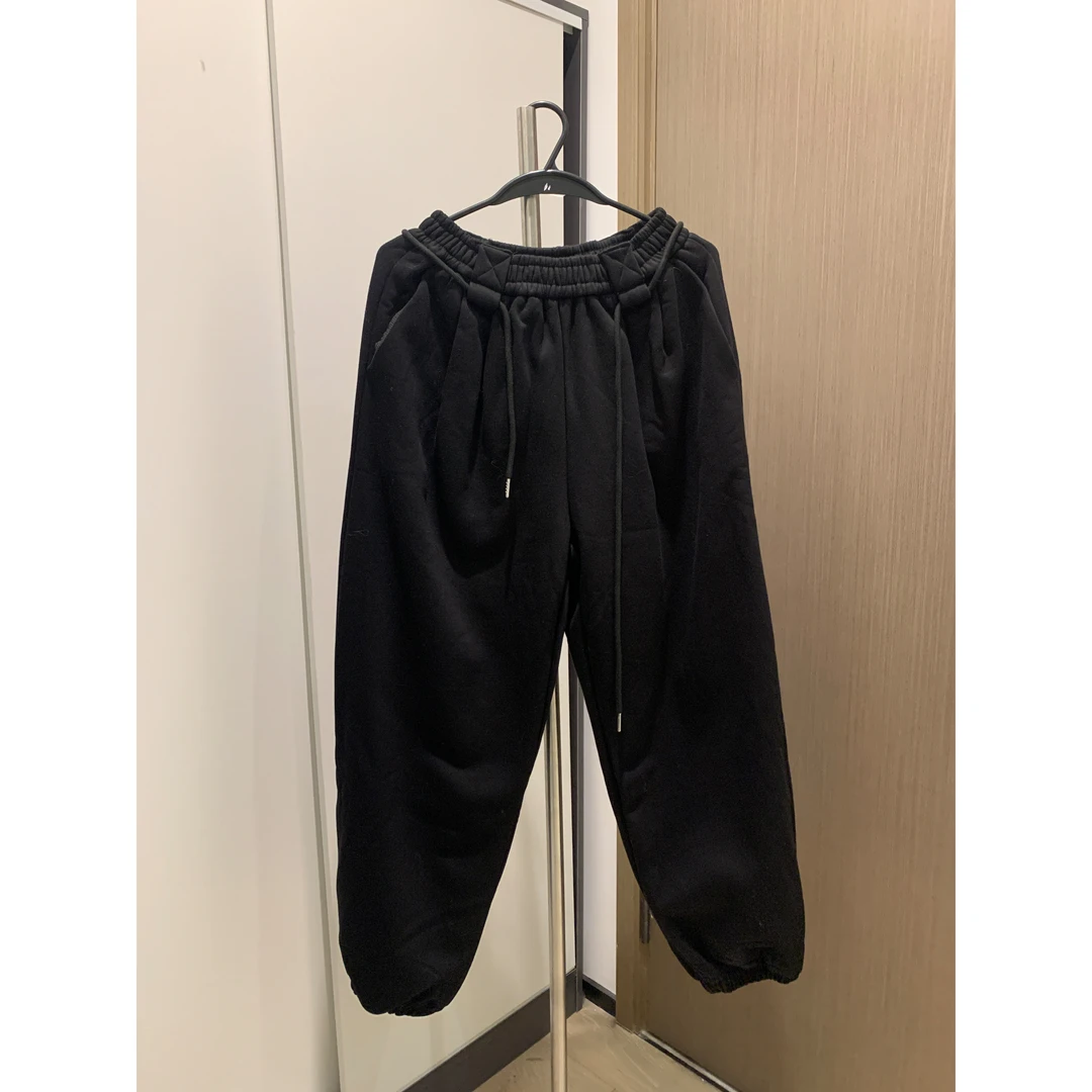 2024春夏SEP.抽绳腰下收口加绒卫裤  2209销