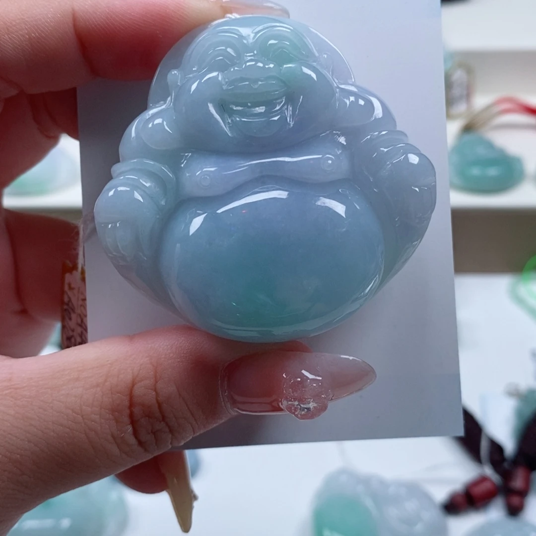 是***！颈饰未镶嵌翡翠天然翡翠