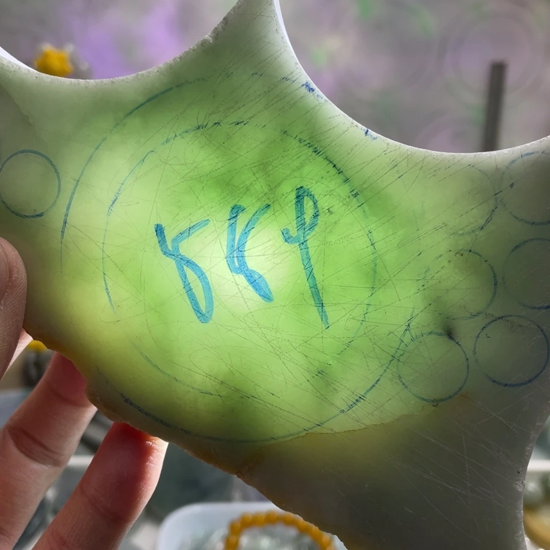 翡翠未镶嵌挂件K缅甸天然翡翠片料