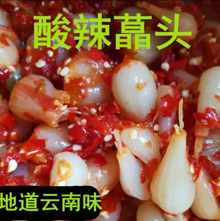正宗云南特产酸辣藠头不甜泡藠头腌制教头开胃下饭菜咸菜即食